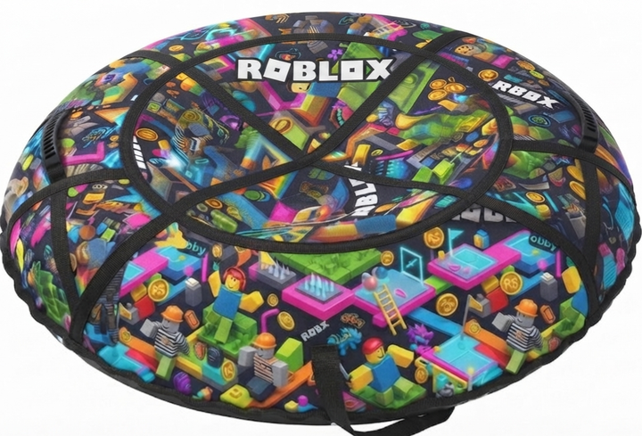 Тюбинг плюшка 100 см с камерой комплект санки таблетка надувные ватрушка roblox - изображение 3