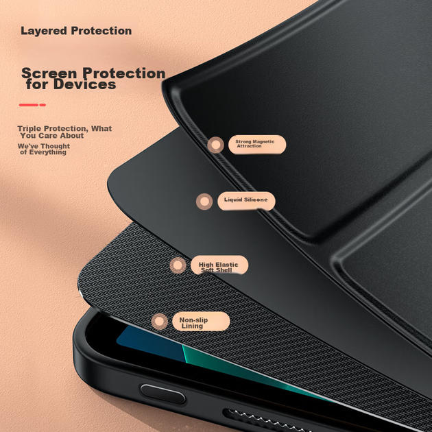 Чохол для планшета Xiaomi Pad 5/5 Pro Biaze PB393 Black - зображення 8