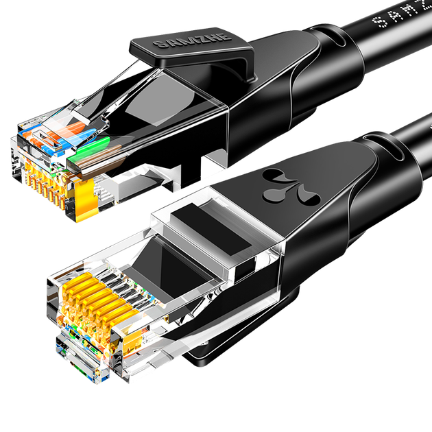 Патч-корд SAMZHE WD6150 Cat 6 1 Гбит/с 15 м Черный - изображение 4