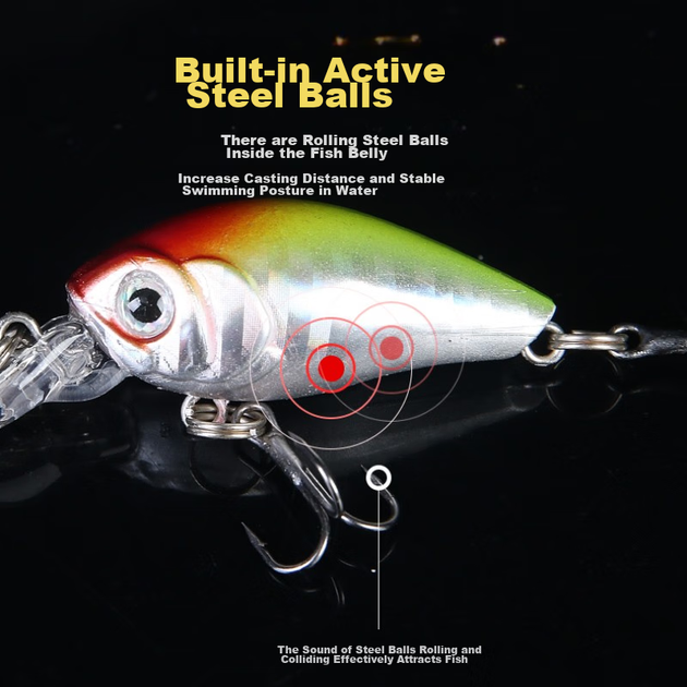 Штучна приманка Xionghuo Lure Mini Minnow, 5 штук, 3,9 г повільно тонучої плаваючої приманки Minnow, реалістична прісноводна рибоподібна приманка - Фото 7 Штучна приманка Xionghuo Lure Mini Minnow, 5 штук, 3,9 г повільно тонучої плаваючої приманки Minnow, реалістична прісноводна рибоподібна приманка - зображення 7