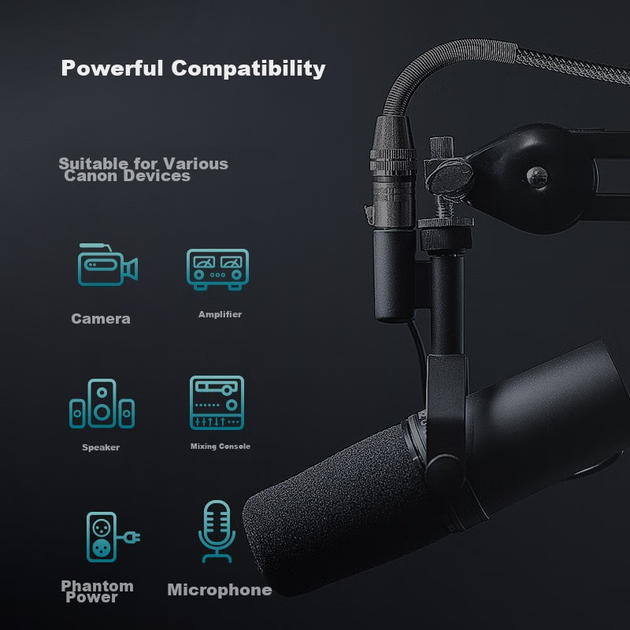 Базовый балансный кабель FIBBR XLR «папа» — «мама» для микрофона, экранирование из углеродного волокна, длина кабеля 1 метр. - изображение 8
