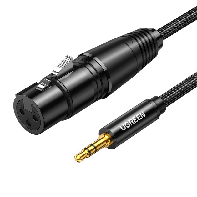 Микрофонный кабель Ugreen AV182 3.5 мм — XLR (женский) 1 м (20244) - изображение 4