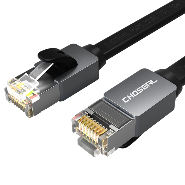 Патч-корд Choseal Cat 7 10 Гбит/с 3 м Черный (DH530AT3) - изображение 4