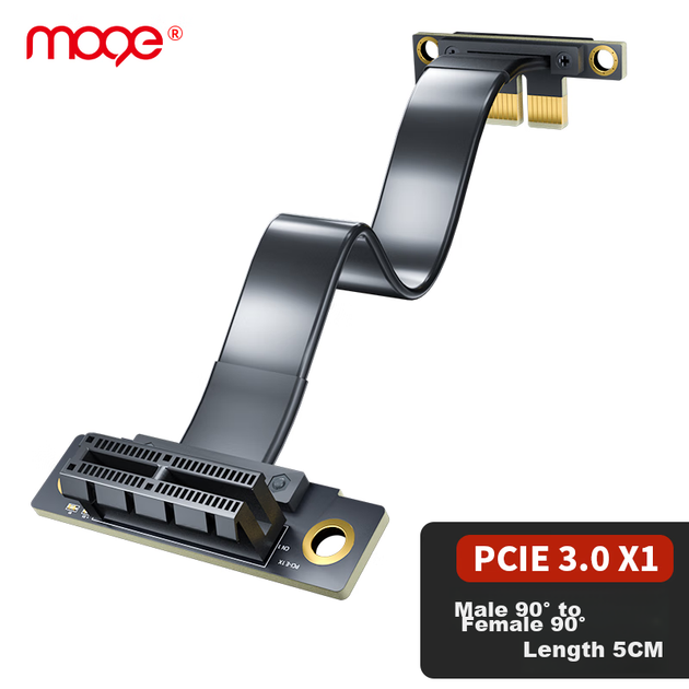 Райзер MOGE PCIe X1 3.0, 5 см (MC399105) - изображение 4