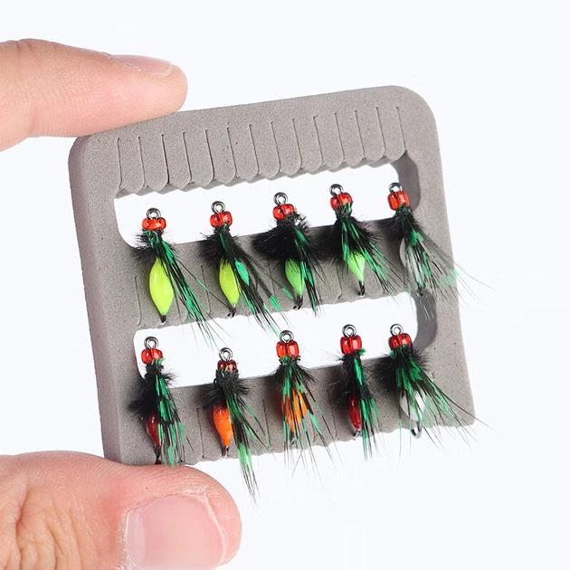 Приманка для мушок Xionghuo Lure Fly Hook No. 18 Micro Toxin Mosquito Bait, набір штучних приманок Baitiao Carp Bionic Artificial Bait Set - зображення 5