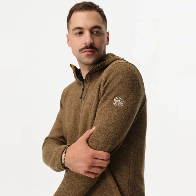 Флісова кофта Turbat Dreamer Hood Mns Коричневий XXXL - зображення 5