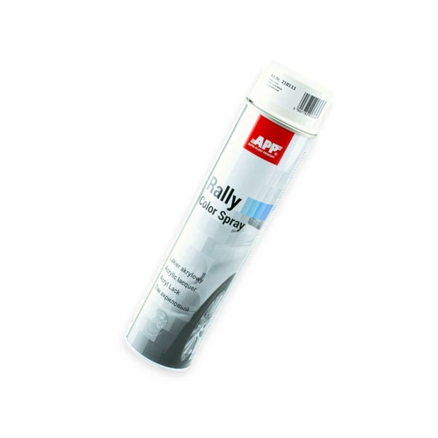 Краска аэрозоль APP Rally Color Spray 600мл белая - Фото 1 Краска аэрозоль APP Rally Color Spray 600мл белая - изображение 1