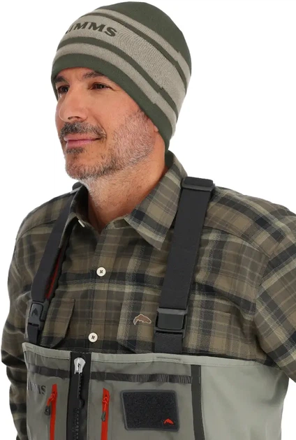 Шапка Simms Hayward Wool Beanie One size Dark Olive - Фото 3 Шапка Simms Hayward Wool Beanie One size Dark Olive - изображение 3