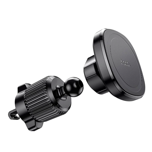 Автотримач Hoco H34 Magnetic Ring для смартфонів 4.5-7 дюймів магнітний із гаком чорний - зображення 3