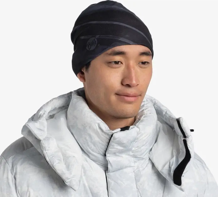 Шапка Buff Polar&Ecostretch Beaney Raft Black - Фото 2 Шапка Buff Polar&Ecostretch Beaney Raft Black - изображение 2