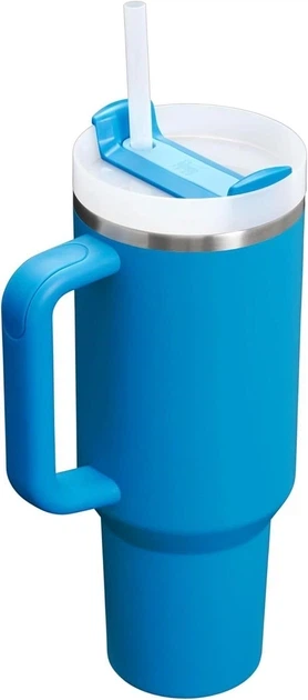 Термокружка Stanley Quencher H2.O FlowState™ Tumbler з трубочкою і ручкою 1.18 л синій - изображение 3