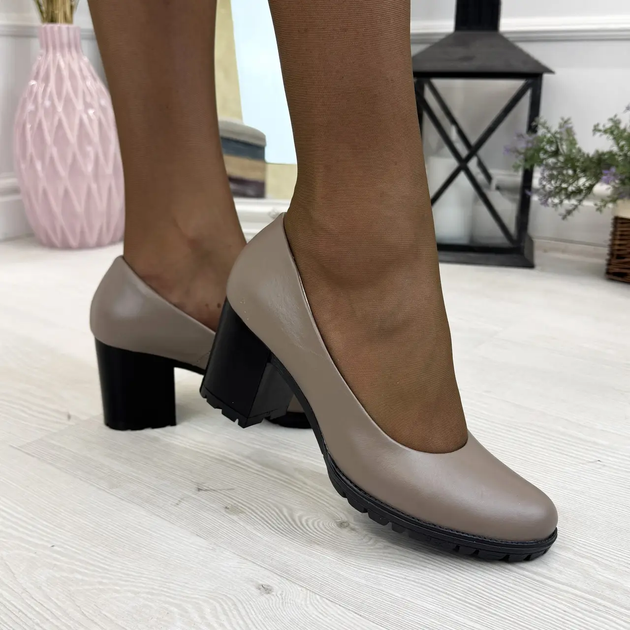 Туфли кожаные женские Vasha Para 37 визон 121810 - изображение 3