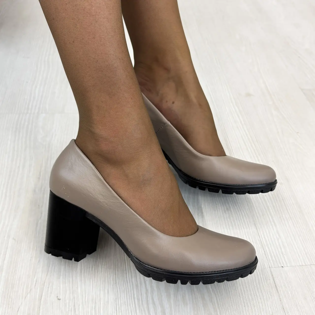 Туфлі шкіряні жіночі Vasha Para 36 візон 121810 - Фото 6 Туфлі шкіряні жіночі Vasha Para 36 візон 121810 - зображення 6