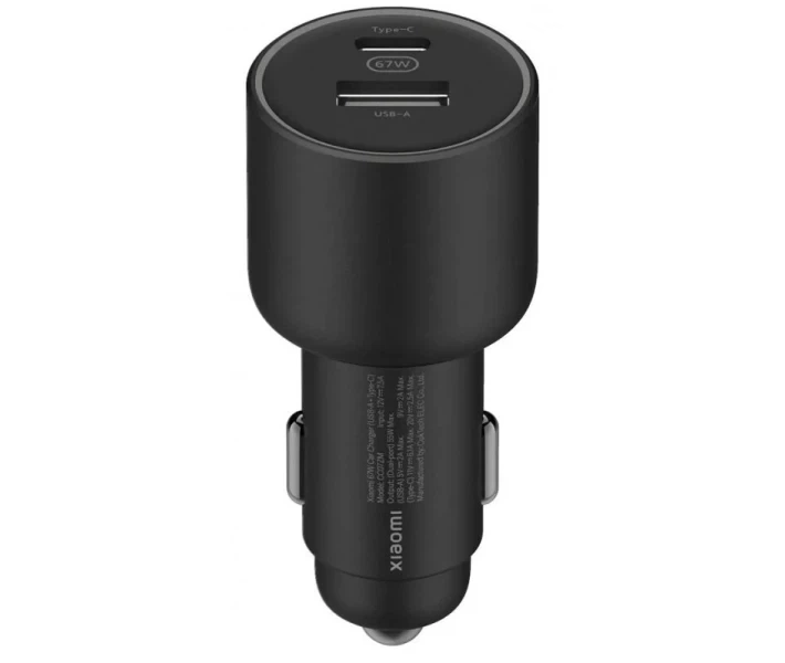 Зарядное устройство Xiaomi автомобильное 67 Вт USB + Type-C (BHR6814GL) - Фото 1 Зарядное устройство Xiaomi автомобильное 67 Вт USB + Type-C (BHR6814GL) - изображение 1