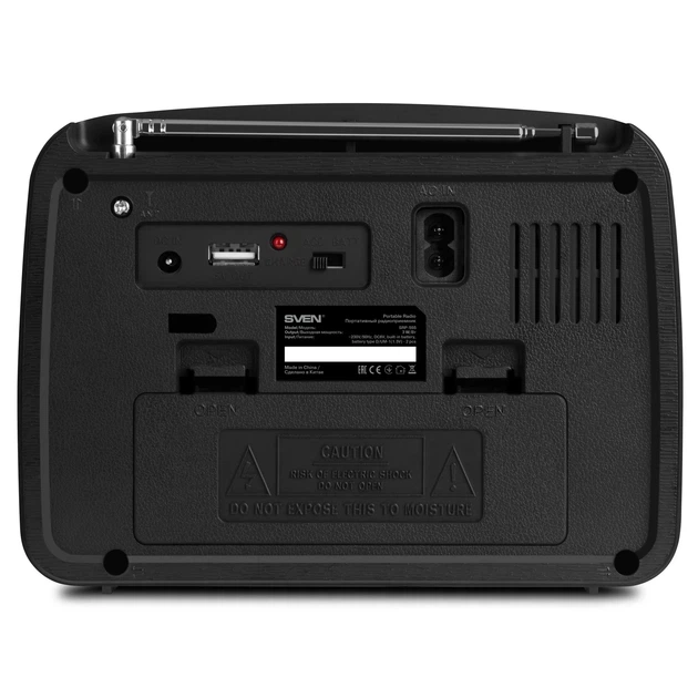 Радіоприймач SVEN SRP-555 Grey FM/AM/SW, USB, microSD, ліхтарик - зображення 5