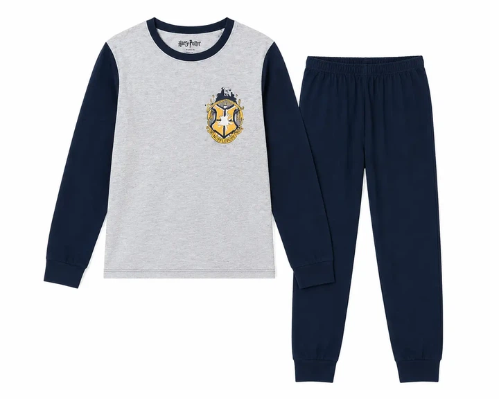 Піжамка з принтом Гаррі Поттер Harry Potter чорна сіра 146 152 см Lupilu артикул М219 - Фото 3 Піжамка з принтом Гаррі Поттер Harry Potter чорна сіра 146 152 см Lupilu артикул М219 - зображення 3