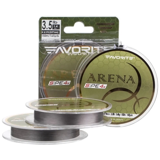 Шнур Favorite Arena PE 4x 150m 0.2/0.076mm 5lb/2.1kg Silver Gray (1693.10.89) - зображення 3