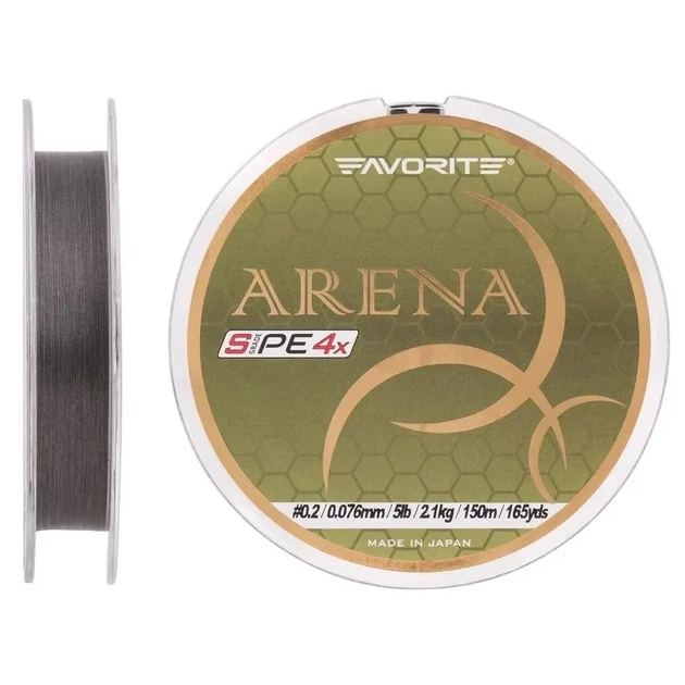 Шнур Favorite Arena PE 4x 150m 0.2/0.076mm 5lb/2.1kg Silver Gray (1693.10.89) - зображення 4