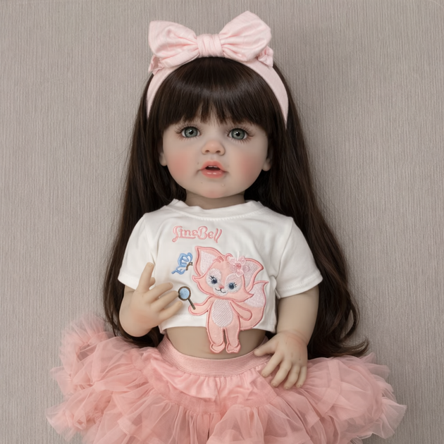 Реалистичная кукла Реборн 55 см полностью виниловая Doll Reborn Baby К0100209 - изображение 2