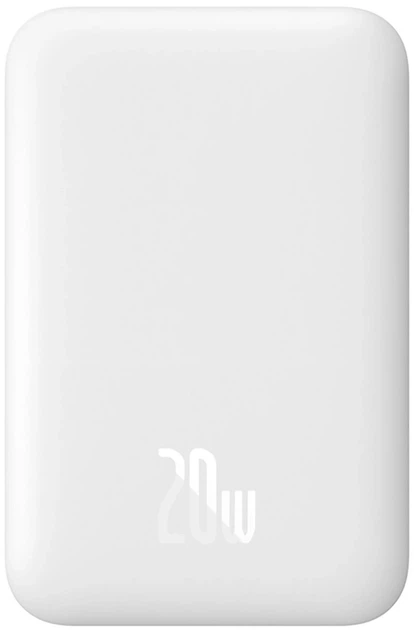 УМБ Baseus Magnetic Mini Air MagSafe 6000 mAh 20 W White (PPCXM06A) - Фото 1 УМБ Baseus Magnetic Mini Air MagSafe 6000 mAh 20 W White (PPCXM06A) - изображение 1