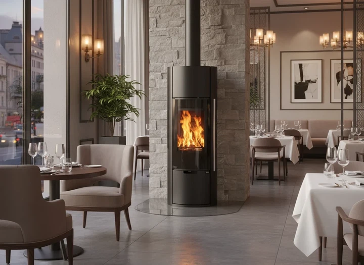 Печь панорамное стекло Ember kamin E15 XL VG Stahl - изображение 7