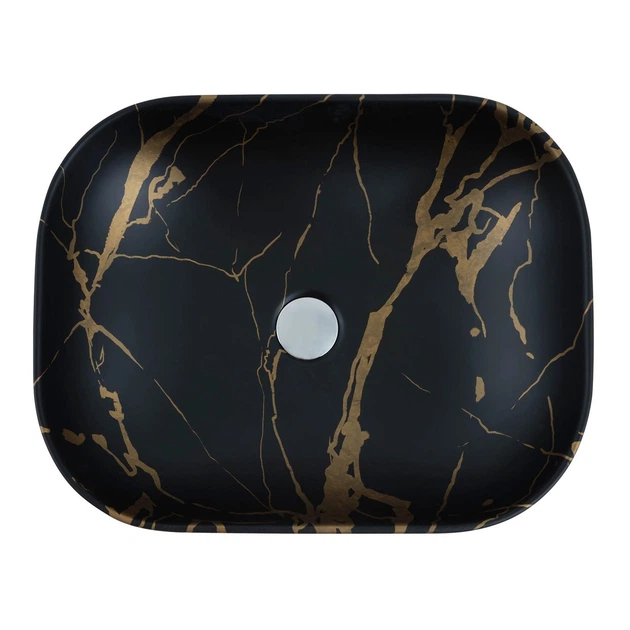 Раковина накладная Cabo Venus 505x405 прямоугольная, черная матовая (АР000132031) - изображение 3