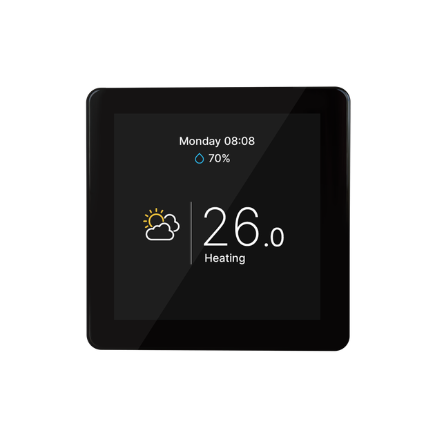 Комнатный сенсорный термостат с WiFi управлением Tervix Pro Line WiFi TouchScreen Thermostat (пол), черный (114150) - изображение 3