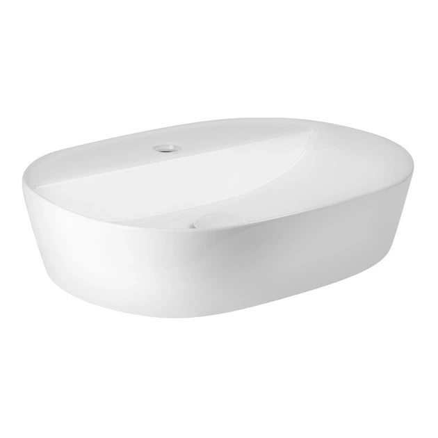 Раковина накладная Mixxus Premium Ellipse 510x375 овальная, белая (MP6678) - изображение 6