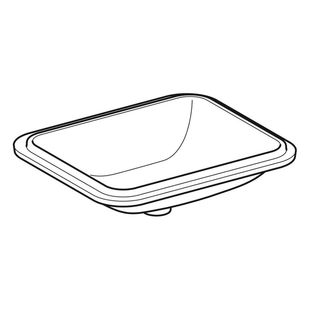 Умывальник встроенный Geberit VariForm 50х49, белый (500.767.01.2) - изображение 2