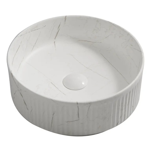 Умывальник накладной Mixxus Premium Wave-0102 370х370 круглый, белый матовый (MP6528) - Фото 1 Умывальник накладной Mixxus Premium Wave-0102 370х370 круглый, белый матовый (MP6528) - изображение 1