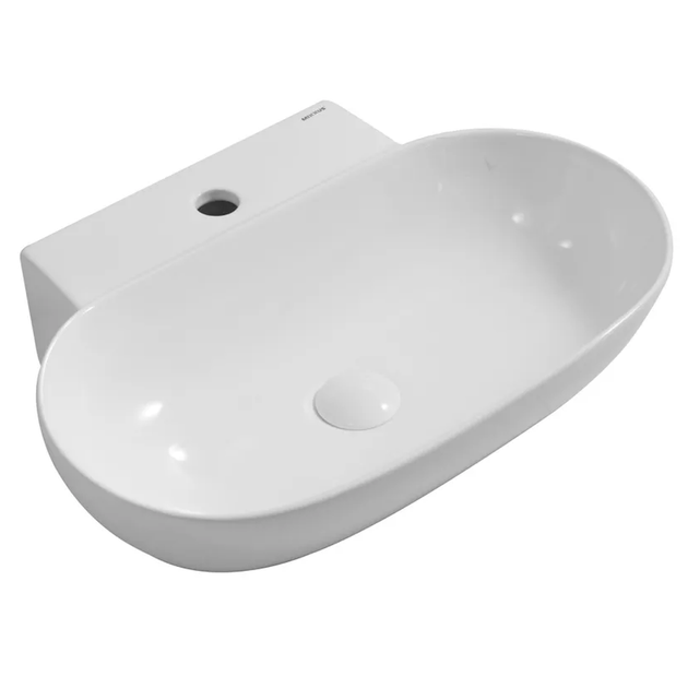 Умывальник подвесной Mixxus Premium Diverse-0201 560х390 овальный, белый (MP6510) - Фото 1 Умывальник подвесной Mixxus Premium Diverse-0201 560х390 овальный, белый (MP6510) - изображение 1