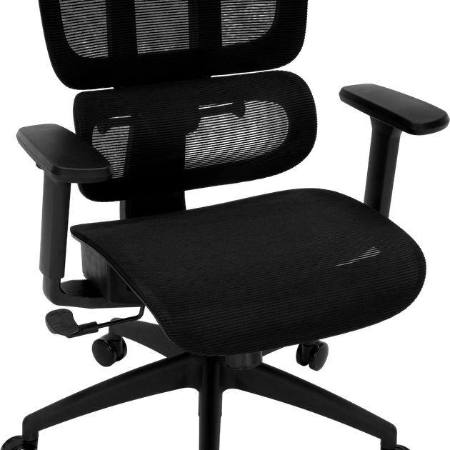 Офисное эргономичное кресло GT Racer B-5757 Black/Black - Фото 8 Офисное эргономичное кресло GT Racer B-5757 Black/Black - изображение 8