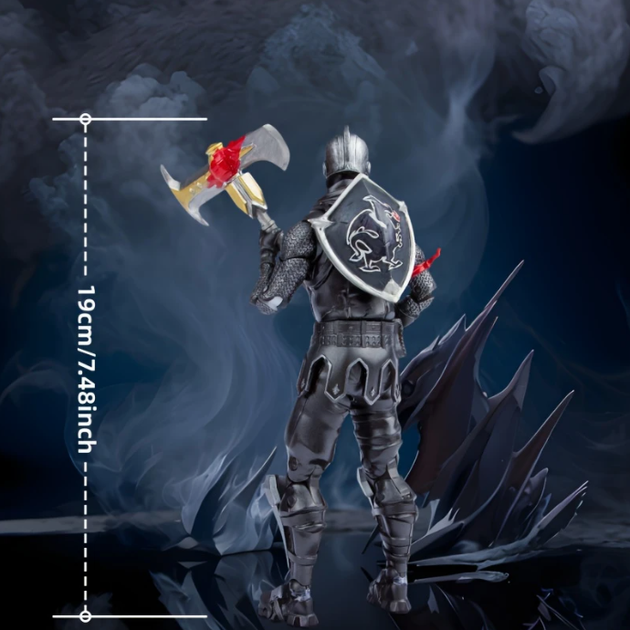 Рухома колекційна фігурка Чорний Лицар (Black Knight) з інструментом і зброєю, 19 см — Fortnite - Фото 3 Рухома колекційна фігурка Чорний Лицар (Black Knight) з інструментом і зброєю, 19 см — Fortnite - зображення 3