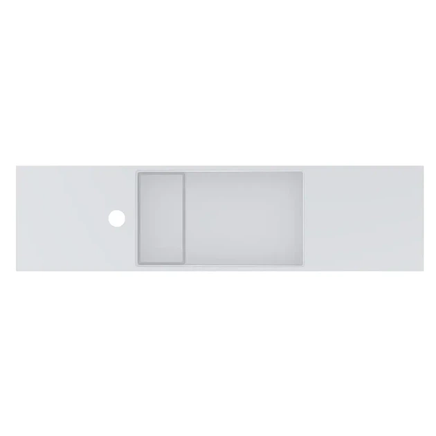 Умывальник накладной Miraggio Toni 850x220 прямоугольный, белый - изображение 3