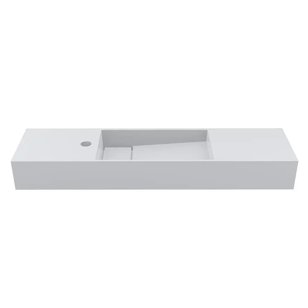 Умывальник накладной Miraggio Toni 850x220 прямоугольный, белый - изображение 4