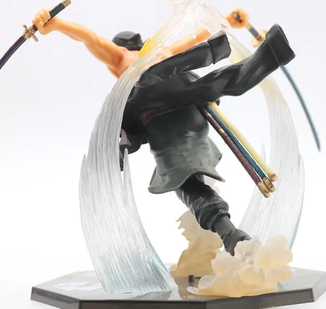 Коллекционная фигурка статуэтка Ророноа Зоро Roronoa Zoro One Piece аниме экшн-фигурка с мечами и сменным лицом, 16,5 см - Фото 5 Коллекционная фигурка статуэтка Ророноа Зоро Roronoa Zoro One Piece аниме экшн-фигурка с мечами и сменным лицом, 16,5 см - изображение 5