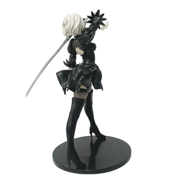 Фигурка коллекционная NieR: Automata YoRHa 2B (Ниер Автомата 2B) Аниме фигурка девушки-андроида с мечом на подставке, черный костюм - Фото 4 Фигурка коллекционная NieR: Automata YoRHa 2B (Ниер Автомата 2B) Аниме фигурка девушки-андроида с мечом на подставке, черный костюм - изображение 4