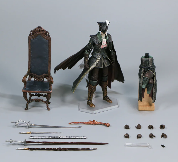 Коллекционная экшн Фигурка Bloodborne Lady Maria of the Astral Clocktower Леди Мария по игре Бладборн, Figma DX Edition 16см - изображение 2