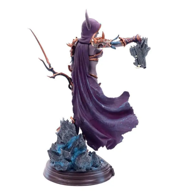 Фигурка Sylvanas Windrunner Ghost Queen World of Warcraft / Сильвана Ветрокрыла Варкрафт / Статуэтка BauTech Tribal Queen Sylvanas – коллекционная аниме фигура Королевы Сильваны 22 см на подставке - изображение 3