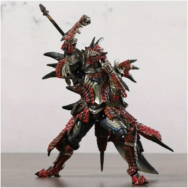 Подвижная фигурка Monster Hunter, Охотник на чудовища, Fire Dragon Armor, 15 см. - изображение 3