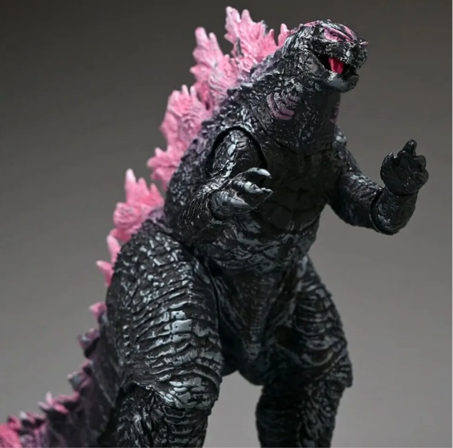 Коллекционная фигурка Godzilla King of Monsters Burning Version - Годзилла Король монстров с красным атомным лучом и кораблями, 16 см - изображение 5