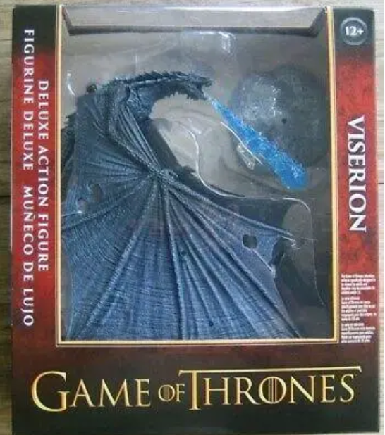 Колекційна екшн-фігурка Гра Престолів Game of Thrones Візеріон Крижаний Дракон з ефектом полум'я , 23 см - Фото 5 Колекційна екшн-фігурка Гра Престолів Game of Thrones Візеріон Крижаний Дракон з ефектом полум'я , 23 см - зображення 5