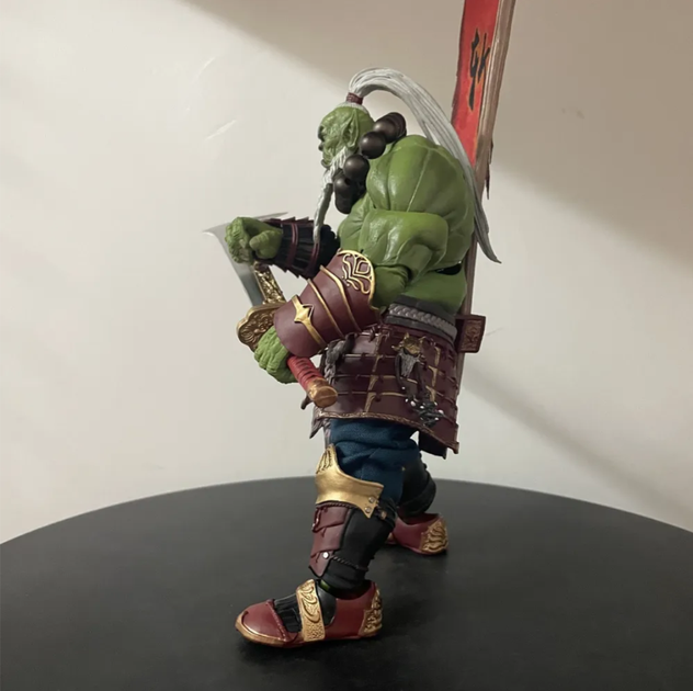 Фигурка Thrall World of Warcraft / Трал Варкрафт / Action Figure Подвижная фигурка 1/10 Орда Орк Мастер меча Doomhammer 22 см коллекционная статуэтка - изображение 8