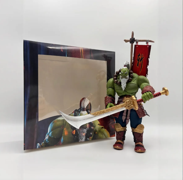 Фигурка Thrall World of Warcraft / Трал Варкрафт / Action Figure Подвижная фигурка 1/10 Орда Орк Мастер меча Doomhammer 22 см коллекционная статуэтка - изображение 12