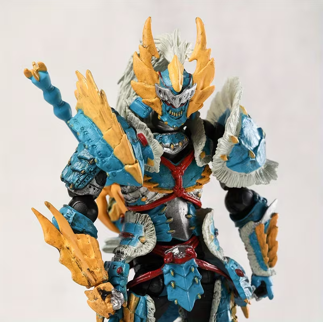 Коллекционная фигурка Monster Hunter Zinogre Armor 15 см — подвижная action figure охотник в броне Зиногра по игре Монстер Хантер - Фото 5 Коллекционная фигурка Monster Hunter Zinogre Armor 15 см — подвижная action figure охотник в броне Зиногра по игре Монстер Хантер - изображение 5