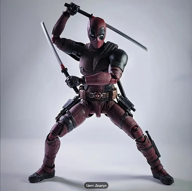 Рухлива фігурка Дедпул Deadpool Marvel 16см - зображення 6