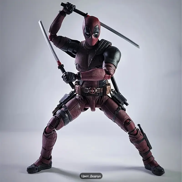 Рухлива фігурка Дедпул Deadpool Marvel 16см - зображення 11