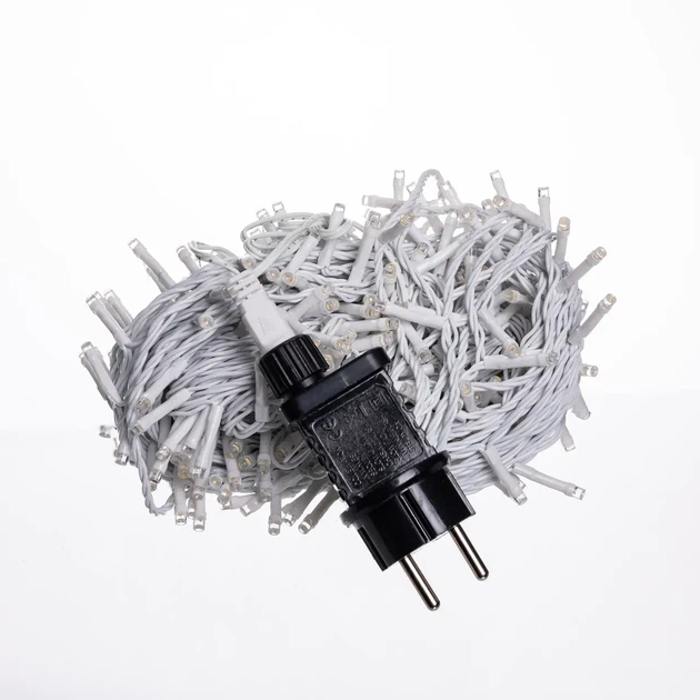 Гирлянда Нить уличная 30 м 300 LED Желтая белый провод гирлянда на улицу 8 режимов работы гирлянда нитка - изображение 4