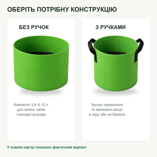 Мешок для выращивания растений 28 л Ø35×30 см черный с двумя ручками (FGB-BK-07-H) - Фото 8 Мешок для выращивания растений 28 л Ø35×30 см черный с двумя ручками (FGB-BK-07-H) - изображение 8