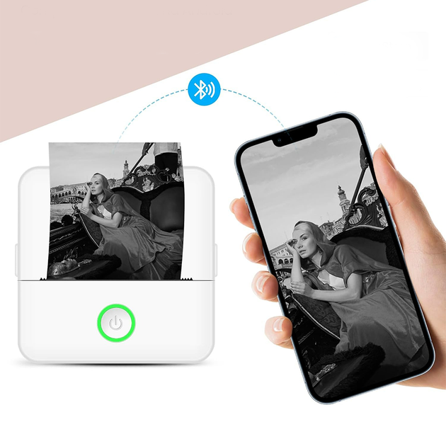 Портативний термопринтер із Bluetooth / Дитячий Bluetooth принтер / Принтер для телефону - Фото 4 Портативний термопринтер із Bluetooth / Дитячий Bluetooth принтер / Принтер для телефону - зображення 4